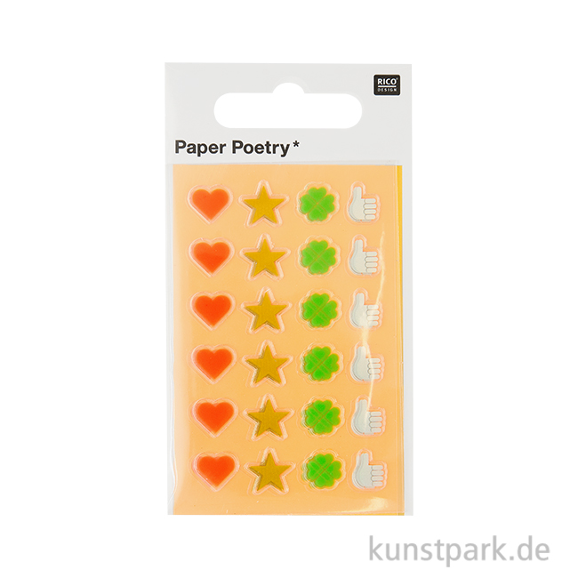 Artikelbild 1 des Artikels “Mini Foliensticker - Symbole, 3 Blatt, 6 x 10 cm “