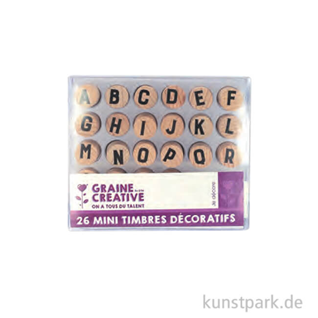 Artikelbild 1 des Artikels “Mini Holzstempel Set - Alphabet mit 26 Buchstaben “