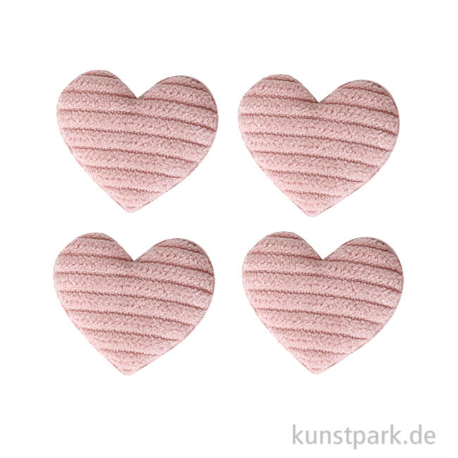 Artikelbild 1 des Artikels “Mini Kissen Stoff-Herz, Rosa, 3,5 cm, 4 Stück “