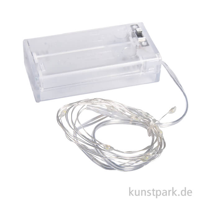 Artikelbild 1 des Artikels “Mini LED-Lichterkette mit 10 Lampen - Lichtgelb “