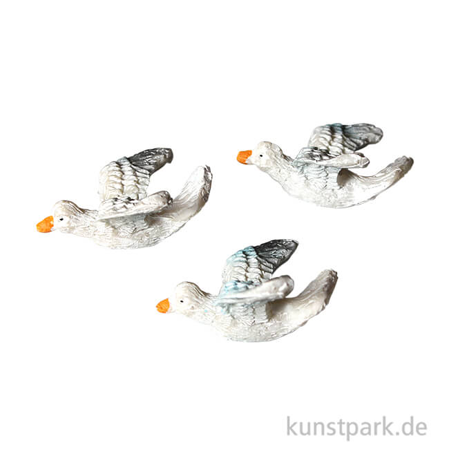 Artikelbild 1 des Artikels “Mini Möwe, 3x2,5 cm, 3 Stück “