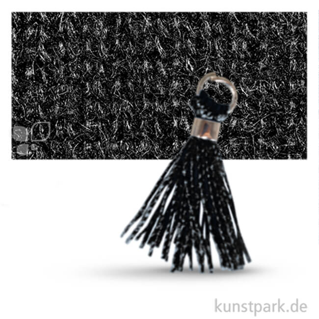 Artikelbild 1 des Artikels “Mini-Quaste mit Öse, 15 mm, 3 Stück Schwarz“