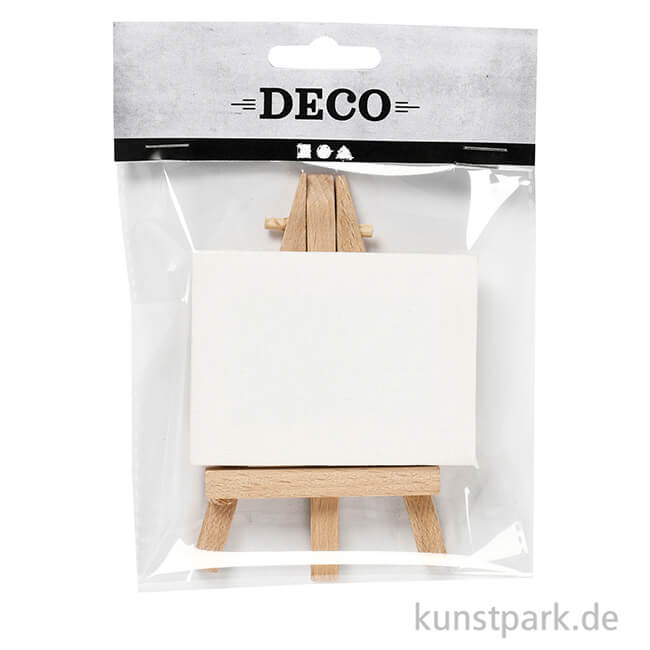Artikelbild 1 des Artikels “Mini Staffelei mit Leinwand, Weiß, Höhe 11,5 cm “
