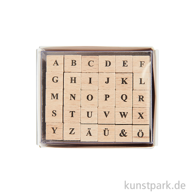 Artikelbild 1 des Artikels “Mini Stempelset - Buchstaben A-Z mit 30 Holzstempeln “