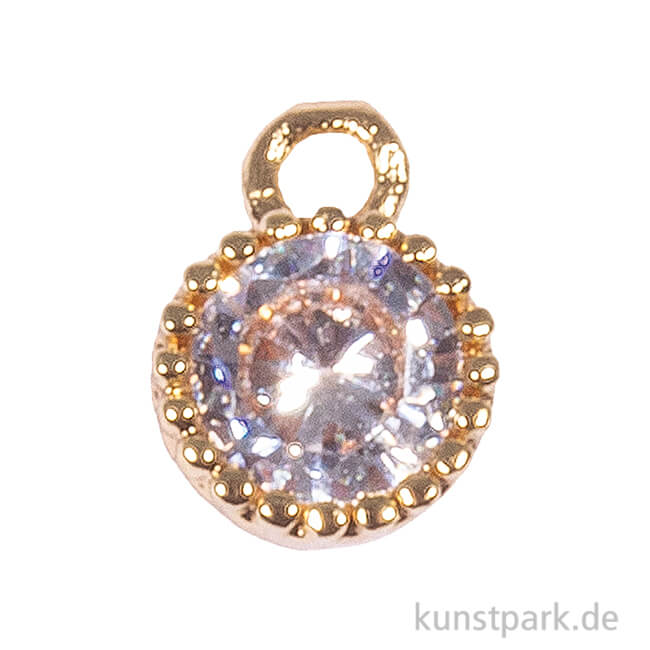 Artikelbild 1 des Artikels “Mini-Strassanhänger mit goldenem Metall - Rund, 2 Stück “