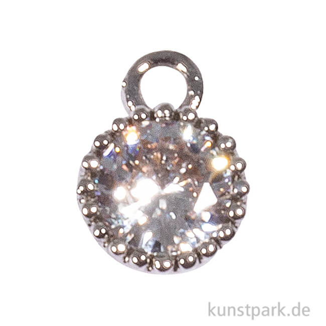 Artikelbild 1 des Artikels “Mini-Strassanhänger mit silbernem Metall - Rund, 2 Stück “