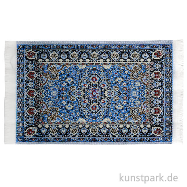 Artikelbild 1 des Artikels “Mini Teppich, Blau, gewebt, 15 x 10 cm “