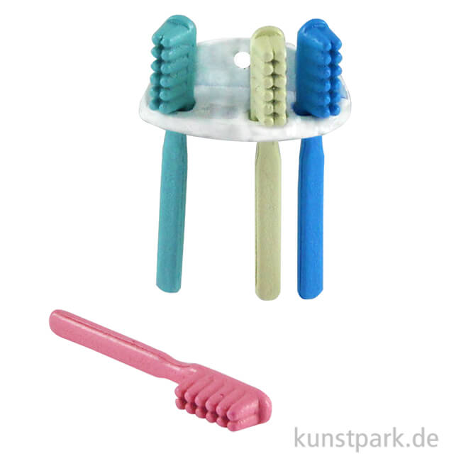 Artikelbild 1 des Artikels “Mini Zahnbürstenset mit Halter, 2 cm “