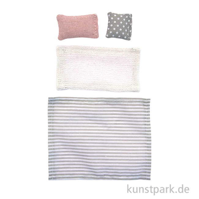 Artikelbild 1 des Artikels “Miniatur Bettwäsche, Schlafzimmer Set, 4-teilig “