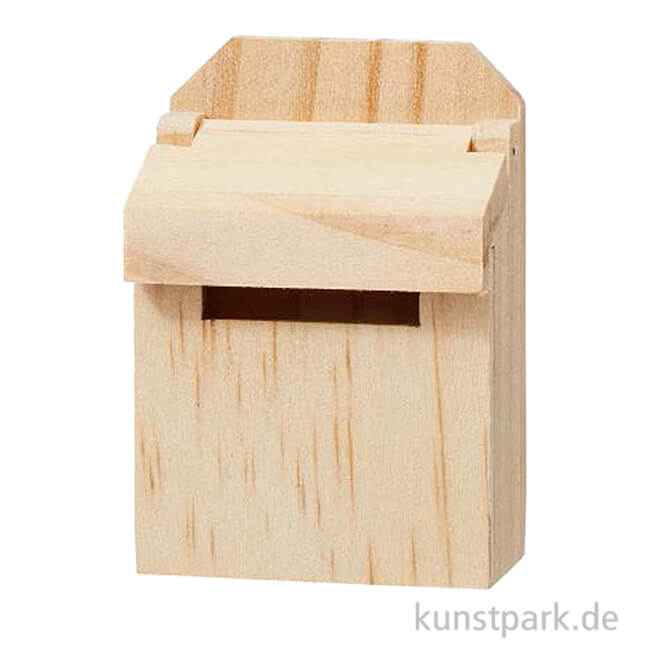 Artikelbild 1 des Artikels “Miniatur Briefkasten, Holz, Natur, 5 x 3,5 x 2 cm “