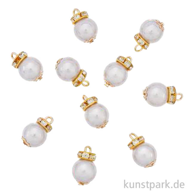 Artikelbild 1 des Artikels “Miniatur Christbaumkugeln, Grau, ca. 1 cm, 10 Stück “