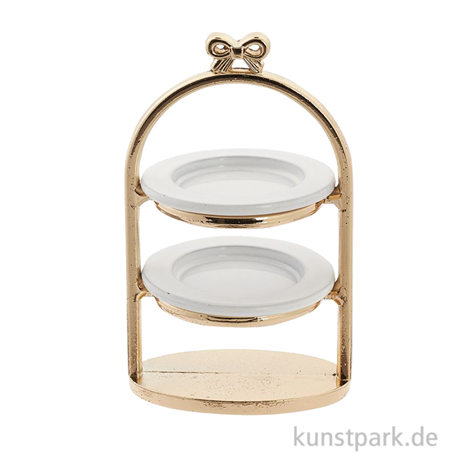 Artikelbild 1 des Artikels “Miniatur Etagere, Gold, 3 x 5 cm “