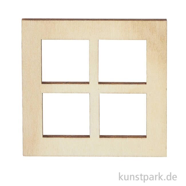 Artikelbild 1 des Artikels “Miniatur Fenster, Holz, 7 x 7 cm, 3 Stück “