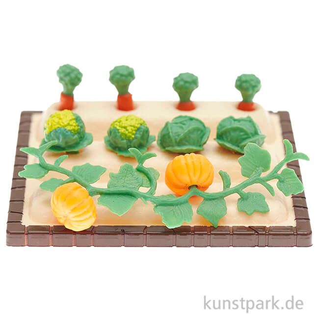 Artikelbild 1 des Artikels “Miniatur Gemüsebeet, 10-teilig, 9 x 1,5 x 9 cm “