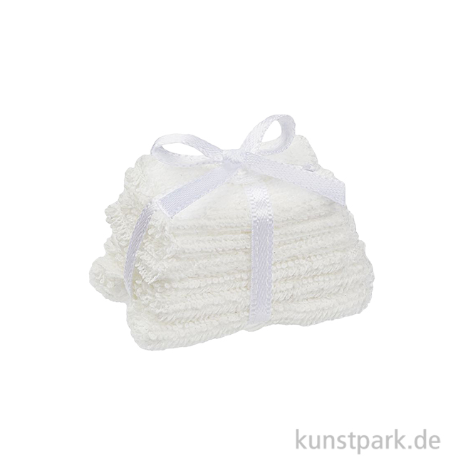 Artikelbild 1 des Artikels “Miniatur Handtuch Set, Weiß, 3,5 x 2,5 x 3 cm “