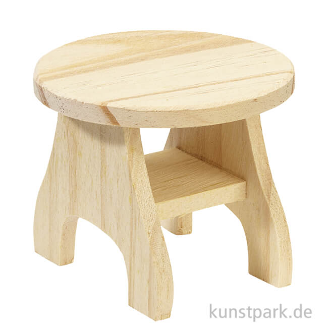 Artikelbild 1 des Artikels “Miniatur Holztisch Rund, 7 x 6 cm “