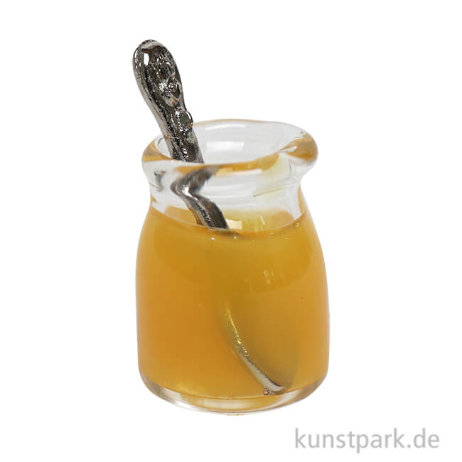 Artikelbild 1 des Artikels “Miniatur Honigglas mit Löffel, 1 x 1,3 cm “