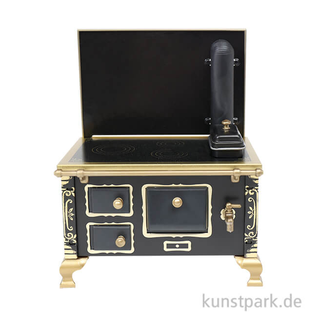Artikelbild 1 des Artikels “Miniatur Küchenherd, Metall Schwarz, 11 x 7 x 13 cm “