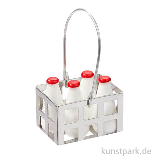 Artikelbild 1 des Artikels “Miniatur Milch-Körbchen, 2,6 x 1,9 x 4 cm “