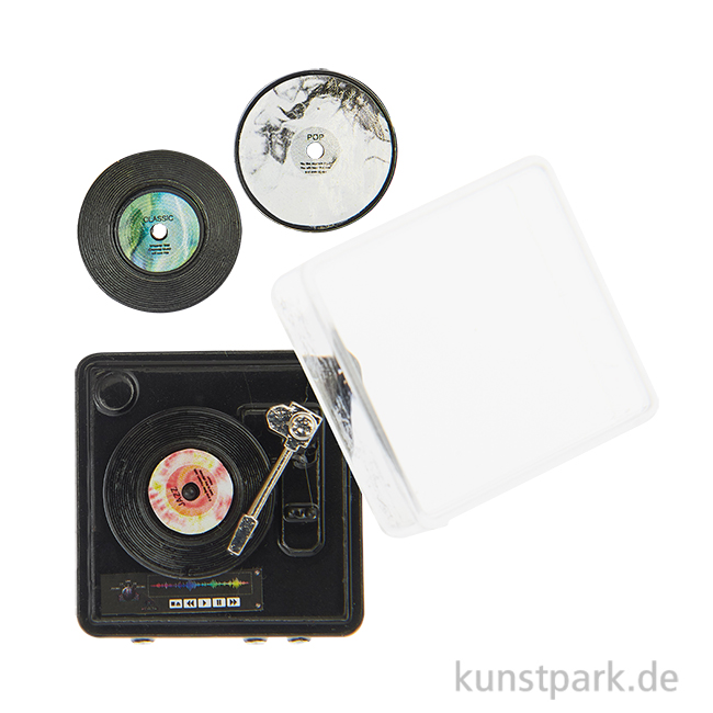 Artikelbild 1 des Artikels “Miniatur Plattenspieler, 30 x 17 x 30 mm “