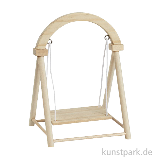 Artikelbild 1 des Artikels “Miniatur Schaukel, Holz, Natur, 9 x 8 x 12 cm “
