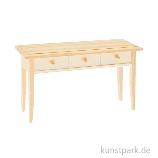 Artikelbild 1 des Artikels “Miniatur Schreibtisch aus Holz, 105 x 62 x 36 mm “