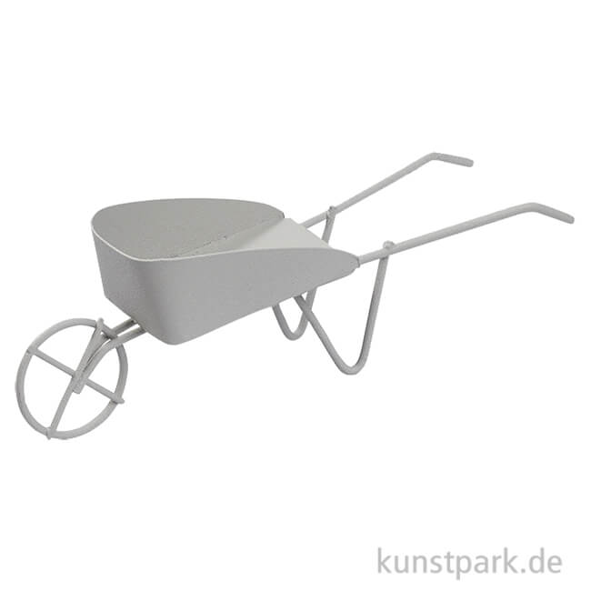 Artikelbild 1 des Artikels “Miniatur Schubkarre, Grau, Metall, 12,5 cm “