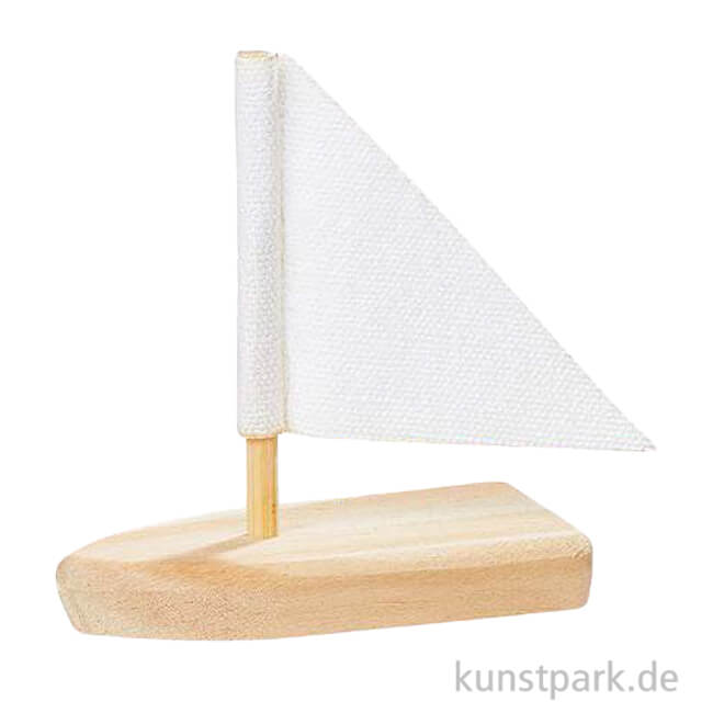 Artikelbild 1 des Artikels “Miniatur Segelboot, Holz, Natur, ca. 5 cm “