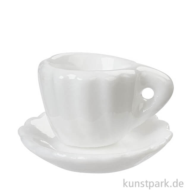 Artikelbild 1 des Artikels “Miniatur Tasse, Weiß, Keramik, ca. 1,8 cm “