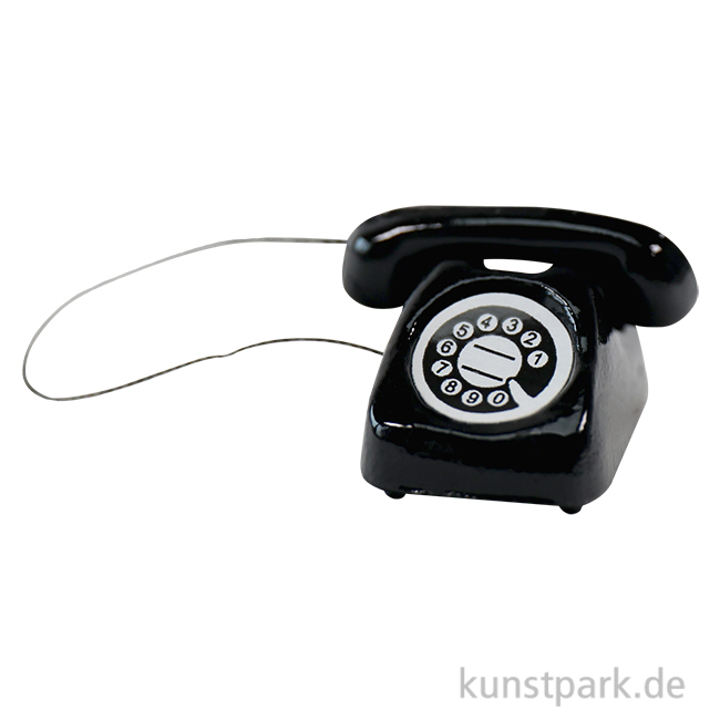 Artikelbild 1 des Artikels “Miniatur Telefon - schwarz, 1,5 cm “