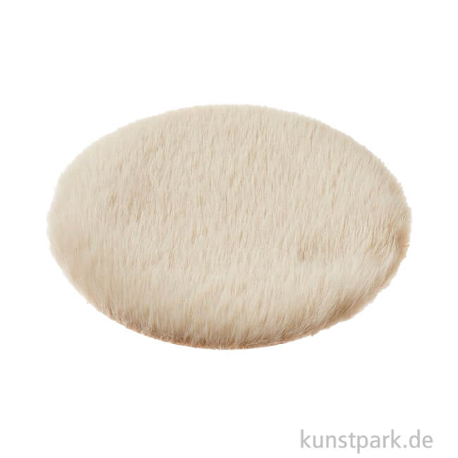 Artikelbild 1 des Artikels “Miniatur Teppich Rund, Beige, 12 cm “