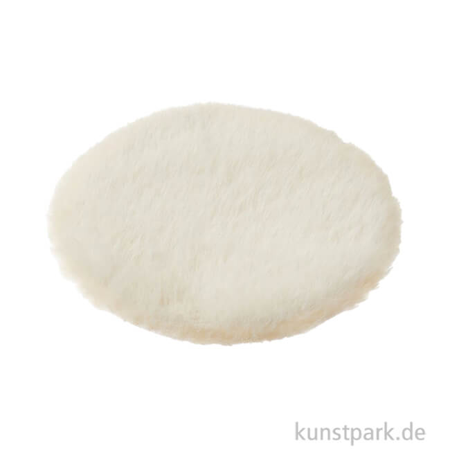 Artikelbild 1 des Artikels “Miniatur Teppich Rund, Creme, 12 cm “