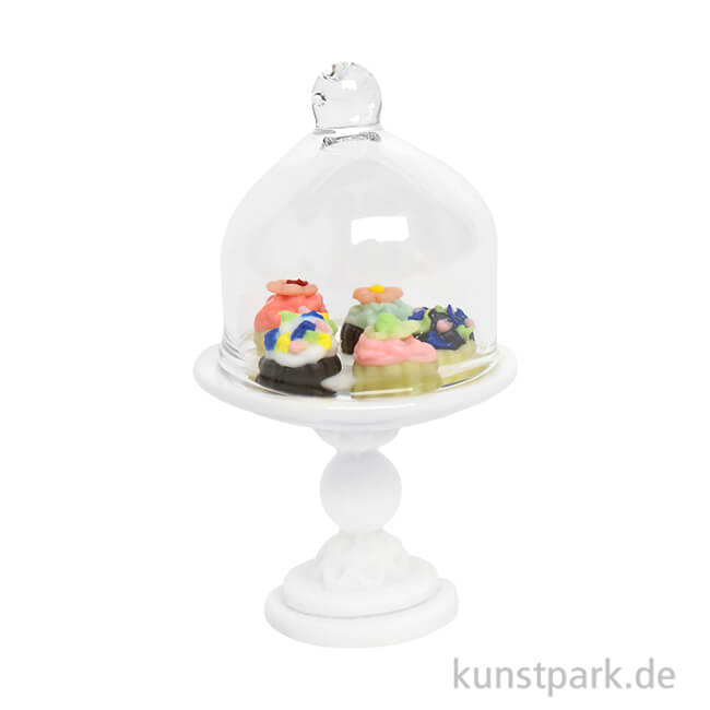 Artikelbild 1 des Artikels “Miniatur Tortenplatte mit 5 Cupcakes, 2,8 cm “