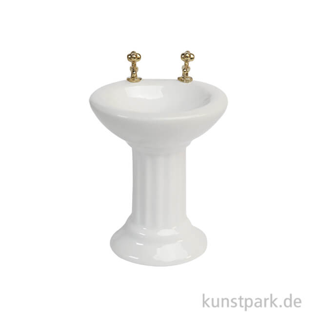 Artikelbild 1 des Artikels “Miniatur Waschtisch, Porzellan, 5 x 4,8 x 7,3 cm “