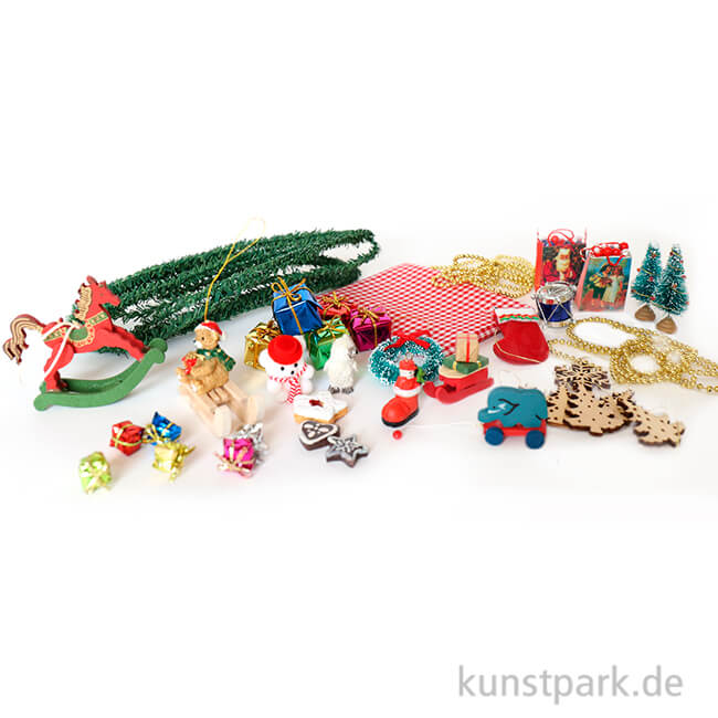 Artikelbild 1 des Artikels “Miniatur Weihnachtsbuden Deko Set B “