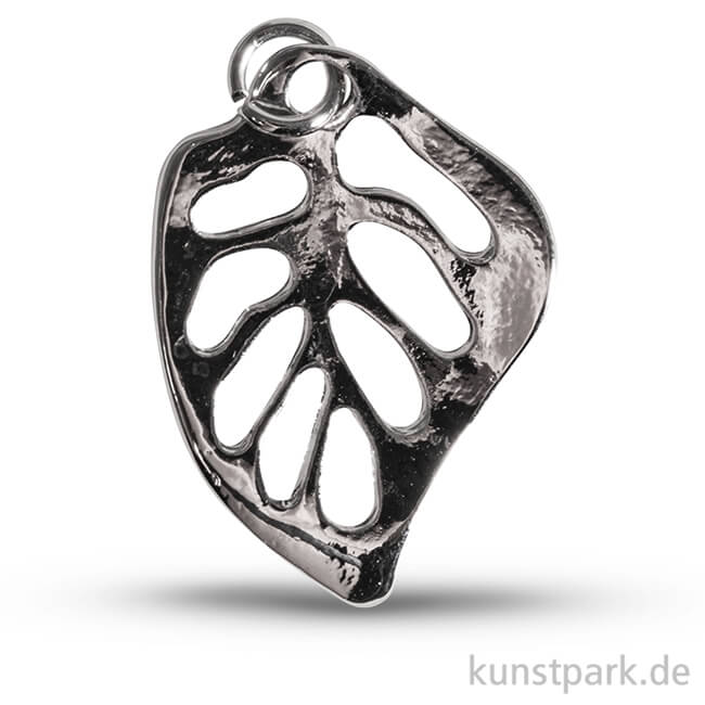 Artikelbild 1 des Artikels “Monstera Blatt - Metall-Anhänger mit Öse - Silber, 25 mm, 1 Stück “