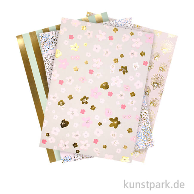 Artikelbild 1 des Artikels “Motivpapier Block - Bouquet Sauvage, 30 Blatt “