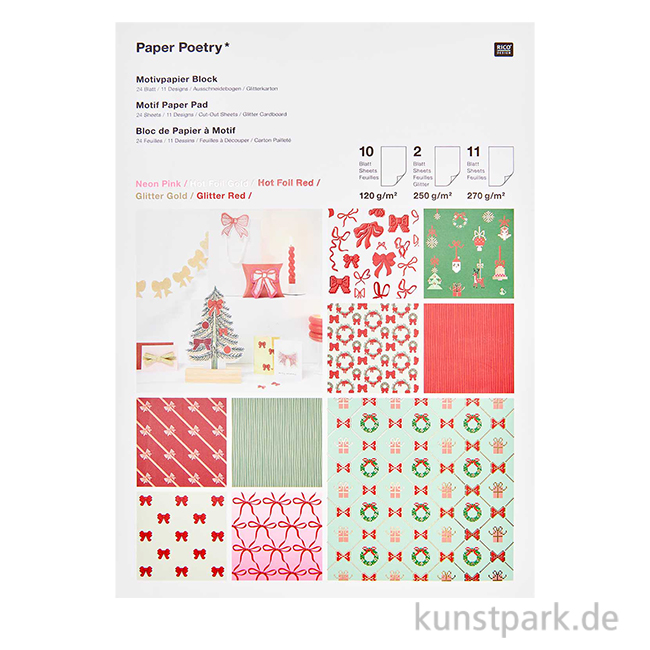 Artikelbild 1 des Artikels “Motivpapier Block - Christmas, Put A Bow On It, 24 Blatt “