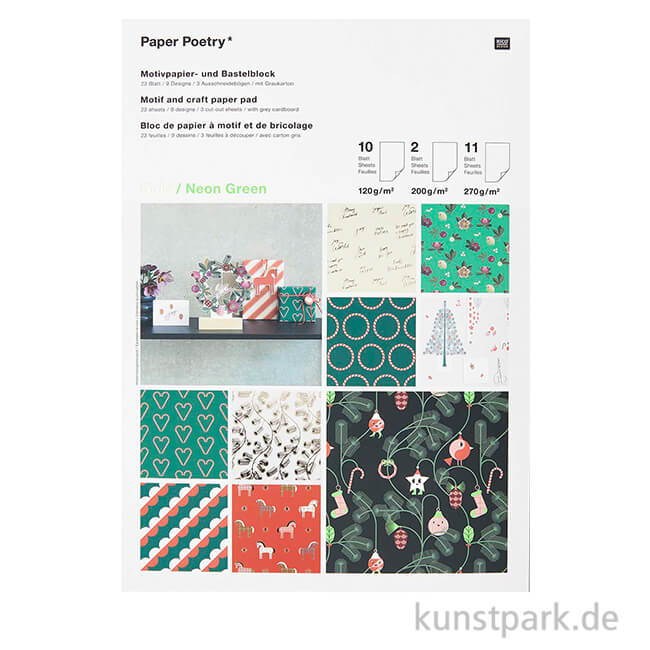 Artikelbild 1 des Artikels “Motivpapier Block - Christmas Rocks, 24 Blatt “