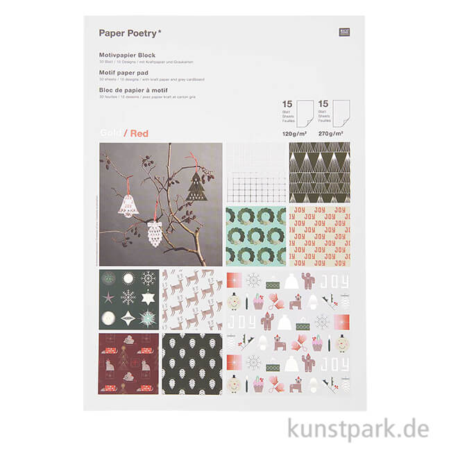 Artikelbild 1 des Artikels “Motivpapier Block - I love Christmas, 30 Blatt “