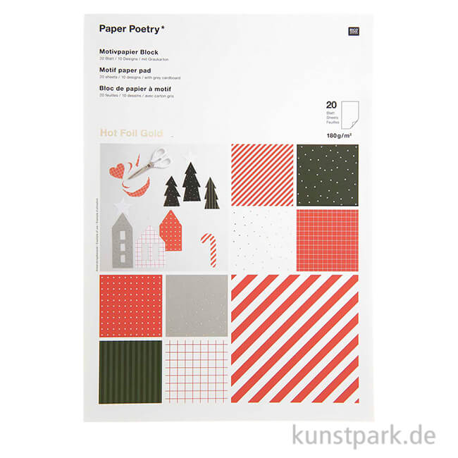 Artikelbild 1 des Artikels “Motivpapier Block - I love Christmas, Classic, 20 Blatt “