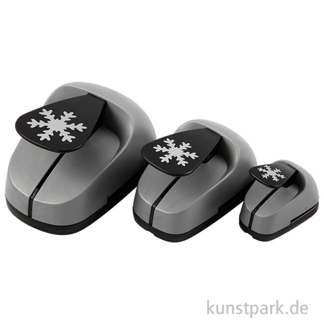 Artikelbild 1 des Artikels “Motivstanzer XXL Schneeflocke, Größe 25+49+75 mm, 3 Stück sortiert “