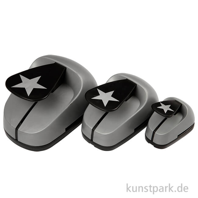 Artikelbild 1 des Artikels “Motivstanzer XXL Stern, Größe 25+49+75 mm, 3 Stück sortiert “