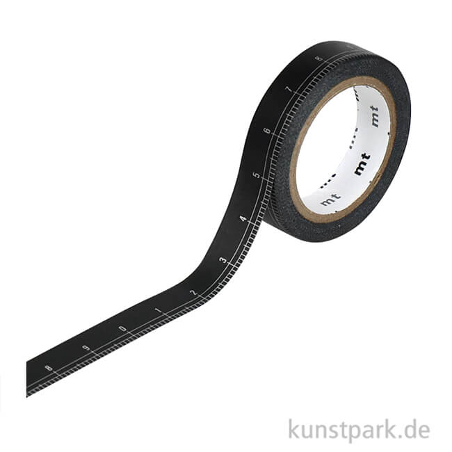Artikelbild 1 des Artikels “MT Masking Tape Black Ruler, 10 mm, 7 m Rolle “