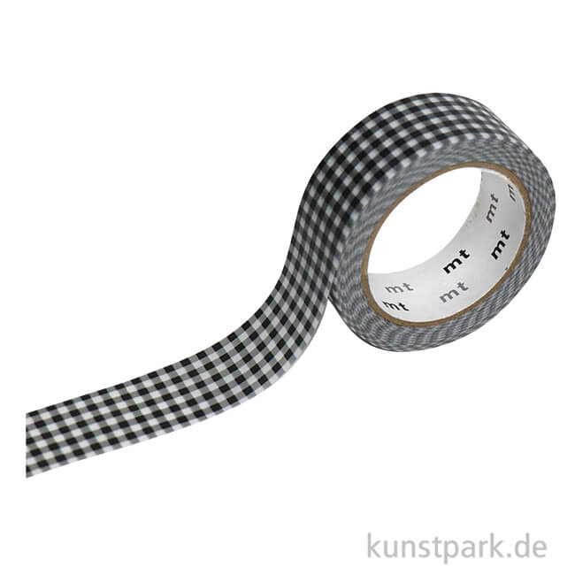 Artikelbild 1 des Artikels “MT Masking Tape Delicate Checkered Black, 15 mm, 7 m Rolle “