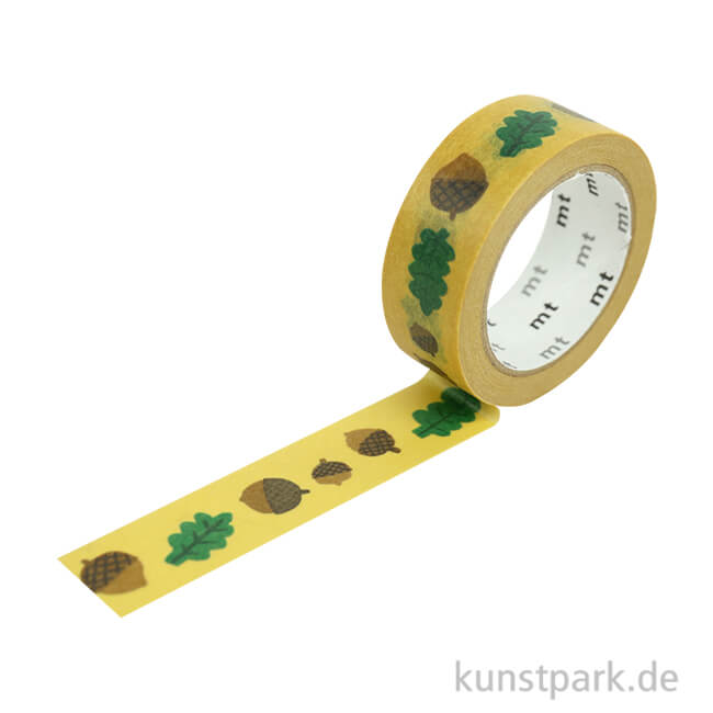 Artikelbild 1 des Artikels “MT Masking Tape Leaves and Acorns, 15 mm, 7 m Rolle “