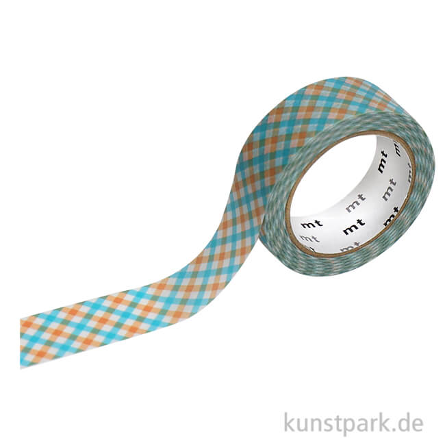 Artikelbild 1 des Artikels “MT Masking Tape Overlap Checkered Orange, 15 mm, 7 m Rolle “