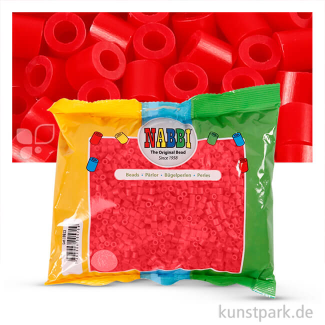 Artikelbild 1 des Artikels “NABBI Bügelperlen - 6000 Stück, 5x5 mm 2,5 mm | Rot“