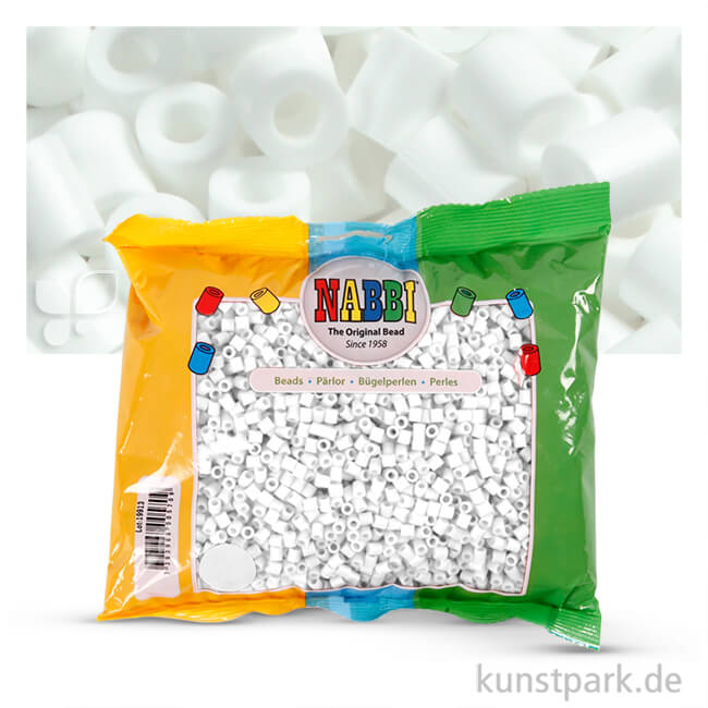 Artikelbild 1 des Artikels “NABBI Bügelperlen - 6000 Stück, 5x5 mm 2,5 mm | Weiß“