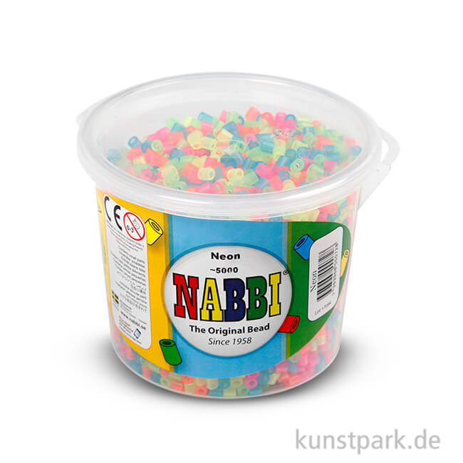 Artikelbild 1 des Artikels “NABBI Bügelperlen - Neonfarben, 5x5 mm 5.000 Stück“